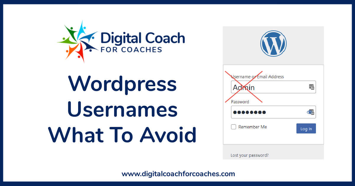 wordpress usernames - what to avoid