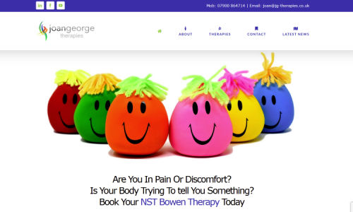 JG Therapies Wordpress Website Creation